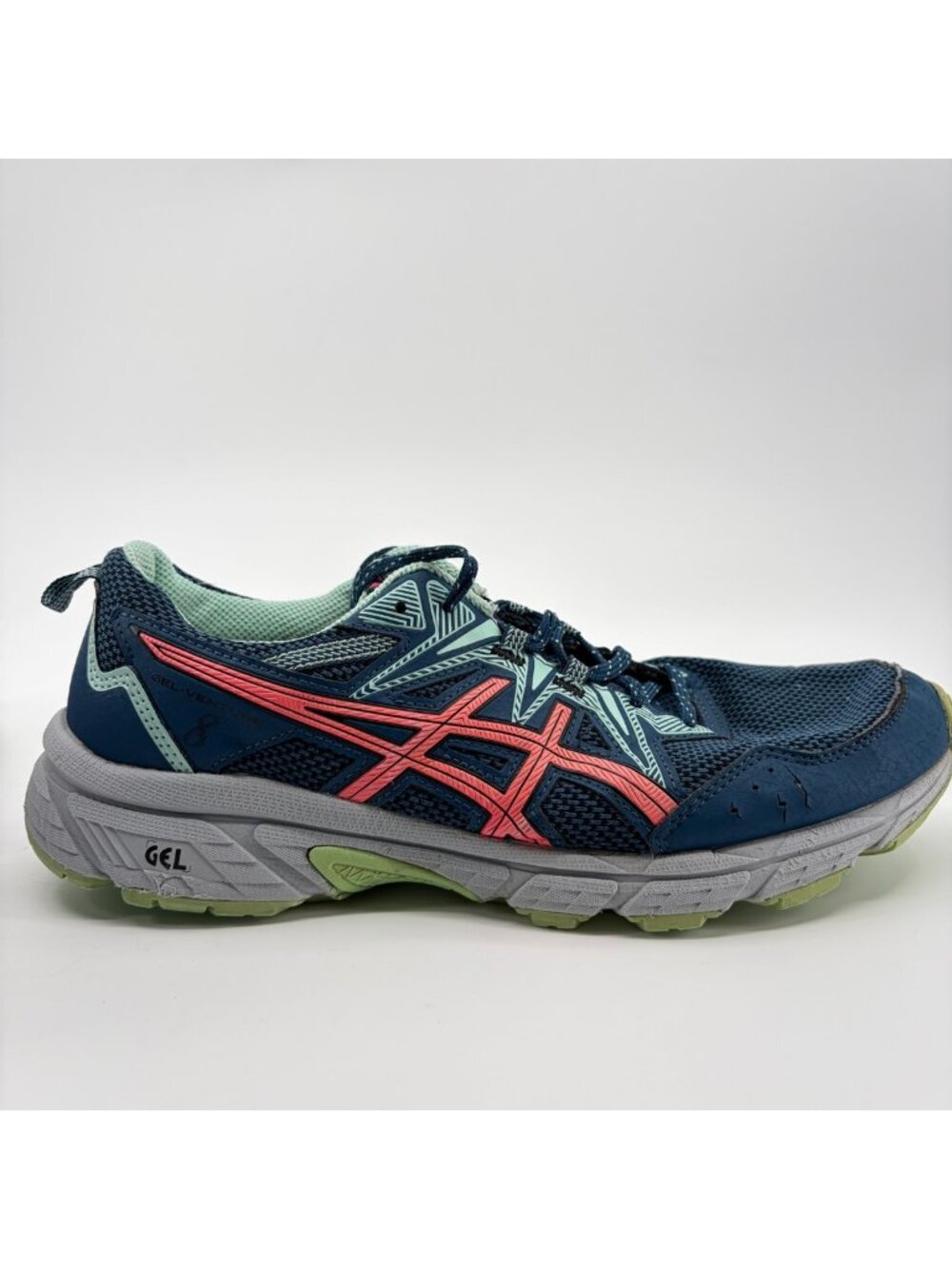 Asics Gel-Venture 8 Womens Size 10 Blue Pink Athletic Running Shoes Sneakers